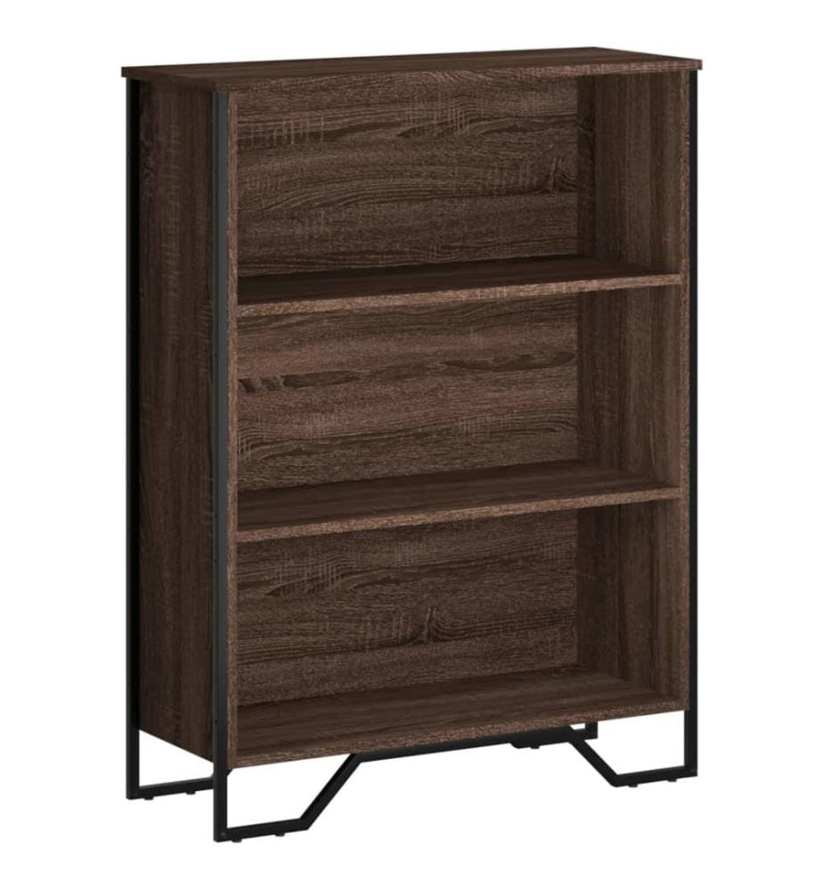 Bücherregal Braun Eichen-Optik 80x31x106 cm Holzwerkstoff