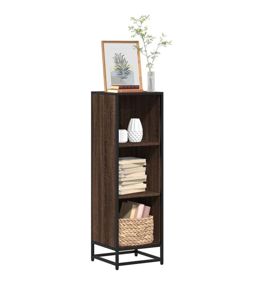 Bücherregal Braun Eichen-Optik 33,5x33x107,5 cm Holzwerkstoff
