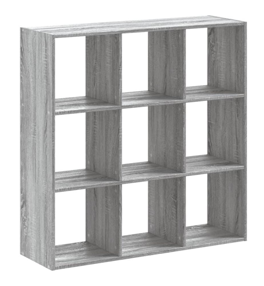 Bücherregal Grau Sonoma 102x32x102 cm Holzwerkstoff