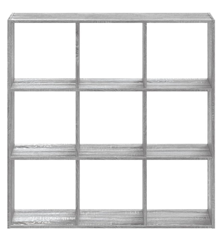 Bücherregal Grau Sonoma 102x32x102 cm Holzwerkstoff