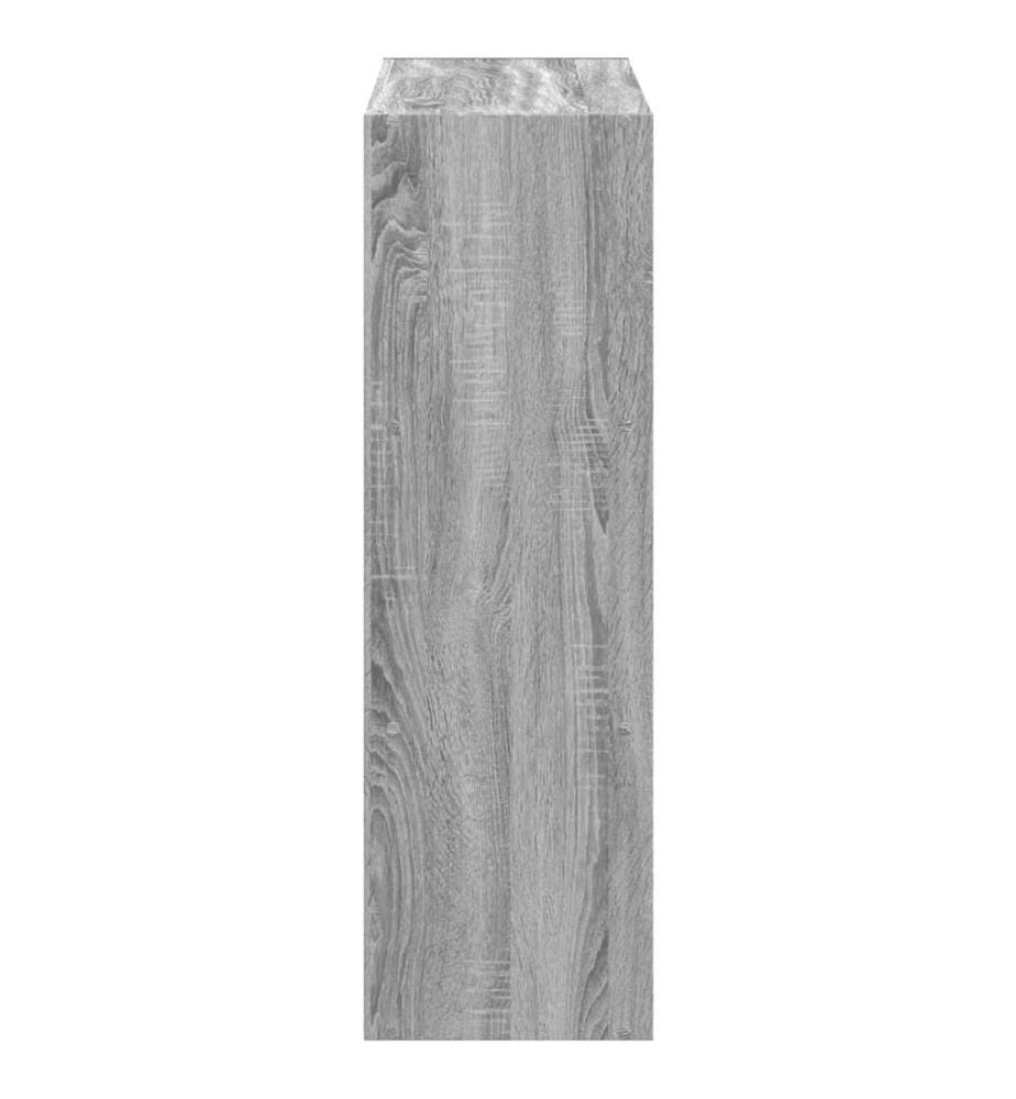 Bücherregal Grau Sonoma 102x32x102 cm Holzwerkstoff
