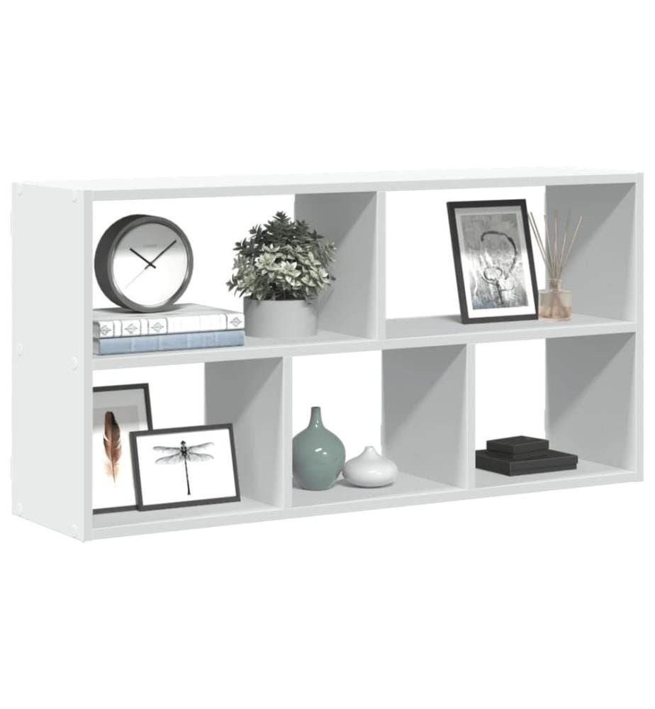 Wandregal Weiss 100x25x50 cm Holzwerkstoff