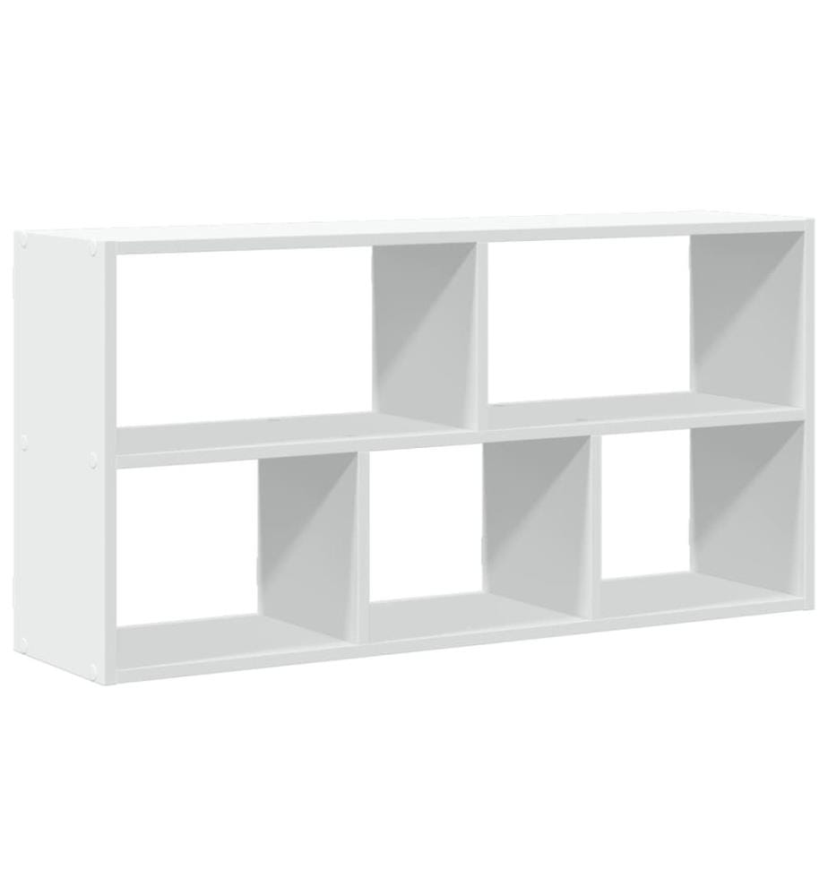 Wandregal Weiss 100x25x50 cm Holzwerkstoff