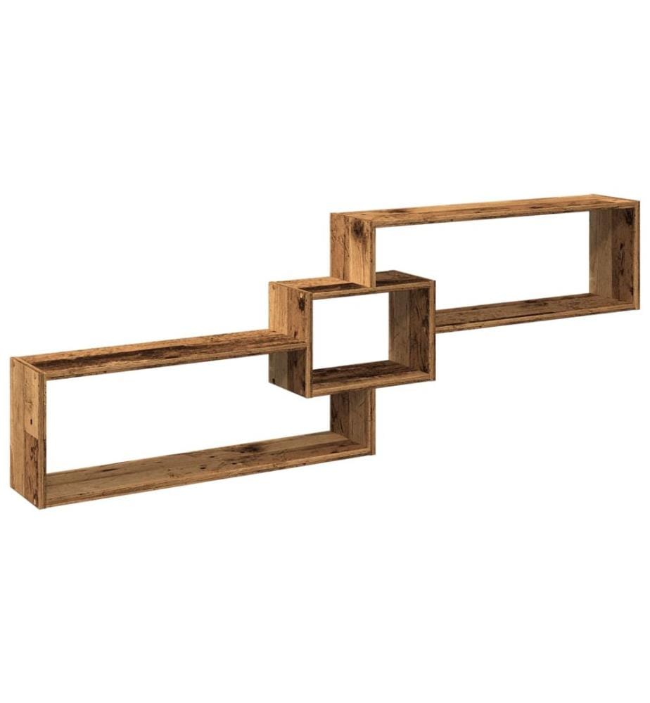Wandschrank 158x18x53 cm Altholz-Optik Holzwerkstoff