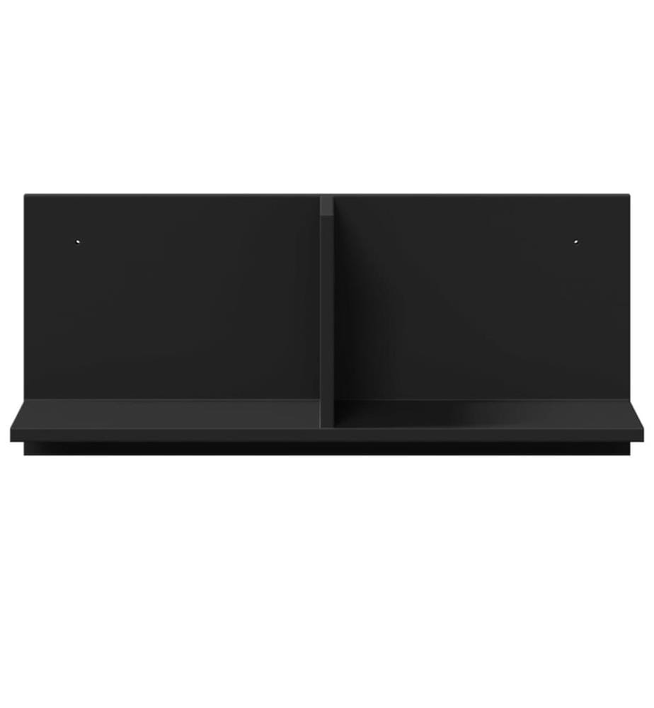 Wandschrank 70x16,5x30 cm Schwarz Holzwerkstoff