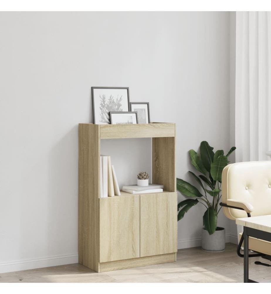 Highboard Sonoma-Eiche 63x33x100 cm Holzwerkstoff