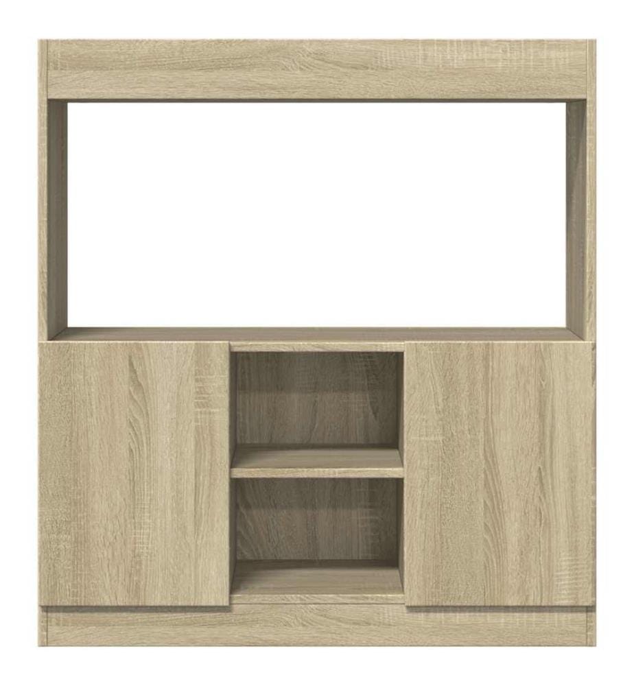 Highboard Sonoma-Eiche 92x33x100 cm Holzwerkstoff