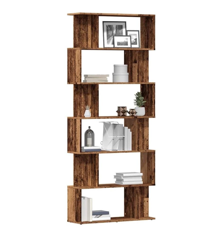 Bücherregal Altholz-Optik 80x24x192 cm Holzwerkstoff