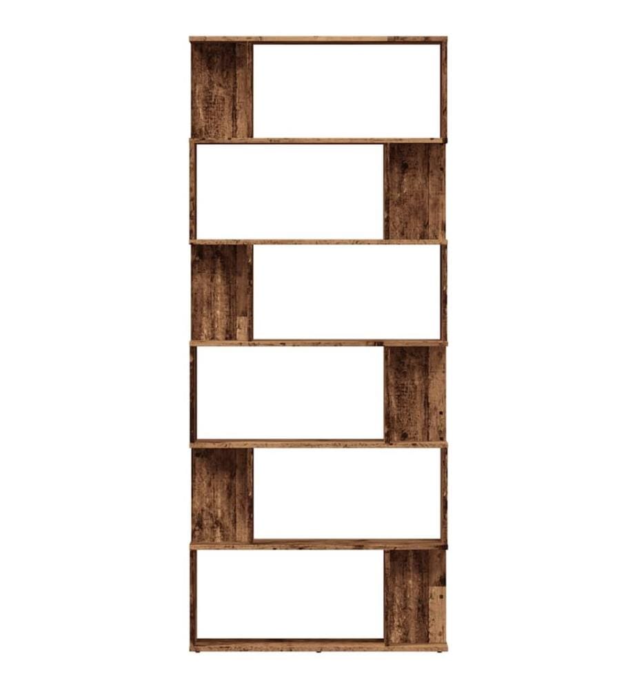 Bücherregal Altholz-Optik 80x24x192 cm Holzwerkstoff