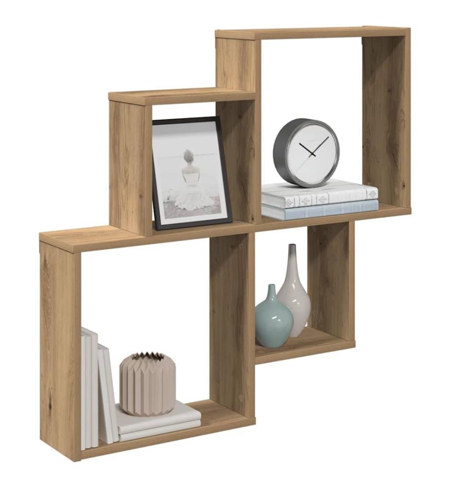 Wandregal Artisan-Eiche 80x15x78,5 cm Holzwerkstoff