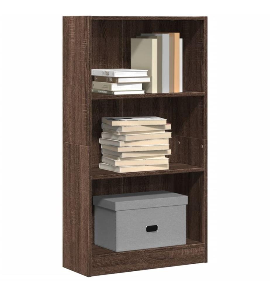 Bücherregal Braun Eichen-Optik 60x24x109 cm Holzwerkstoff