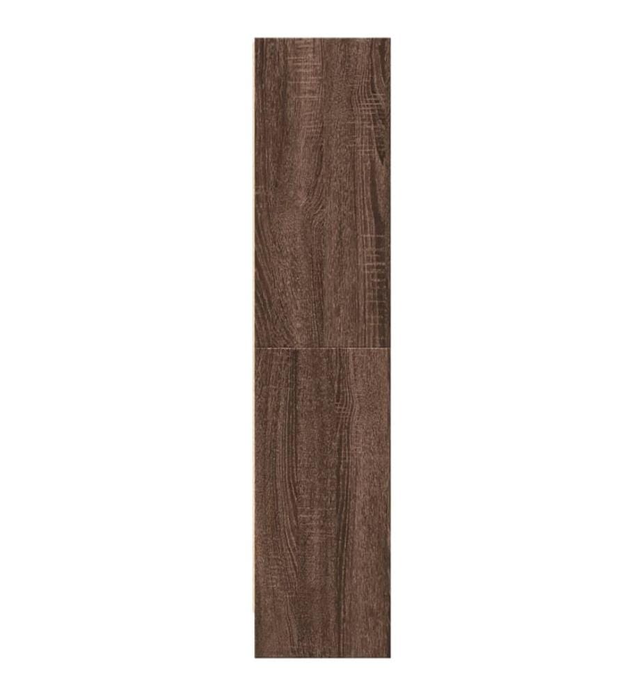Bücherregal Braun Eichen-Optik 60x24x109 cm Holzwerkstoff