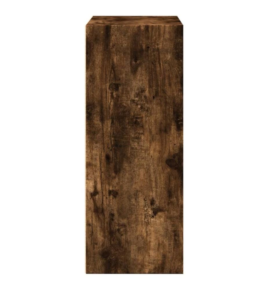 Bücherregal Räuchereiche 60x30x77 cm Holzwerkstoff