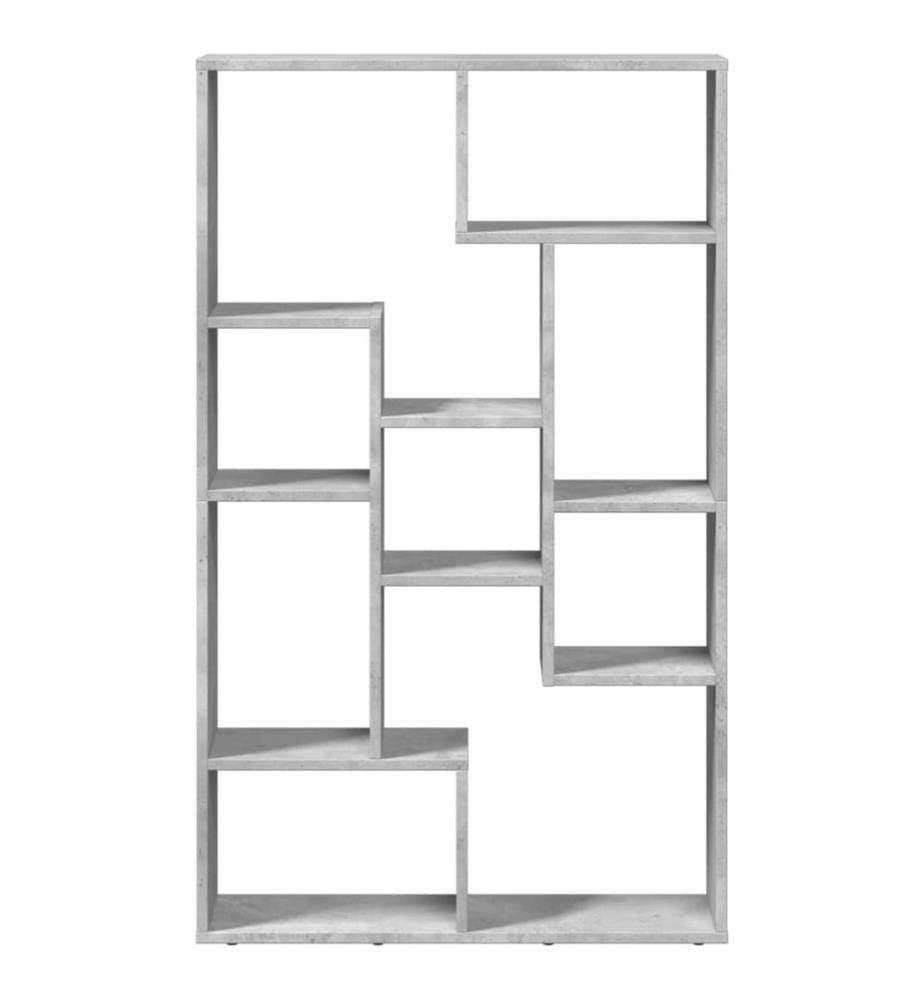 Bücherregal Betongrau 72x20x120,5 cm Holzwerkstoff