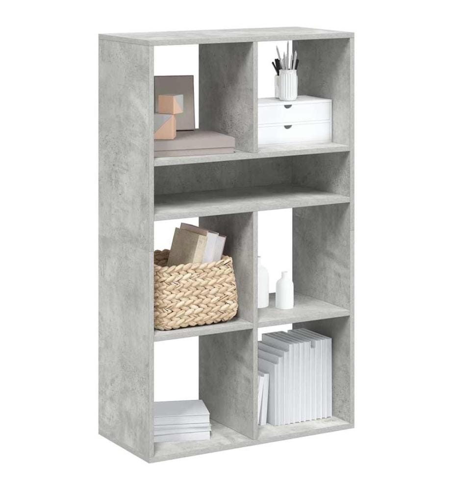 Bücherregal Betongrau 66x31x112 cm Holzwerkstoff