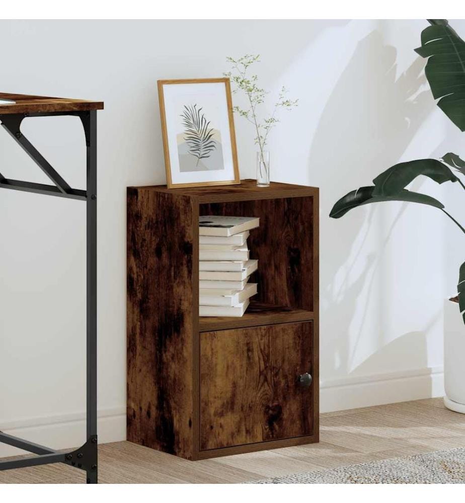 Bücherregal Räuchereiche 31x24x52 cm Holzwerkstoff