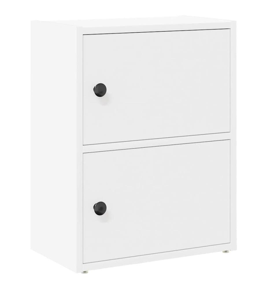 Bücherregal Weiss 40x24x52 cm Holzwerkstoff
