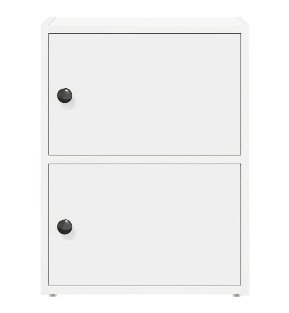 Bücherregal Weiss 40x24x52 cm Holzwerkstoff