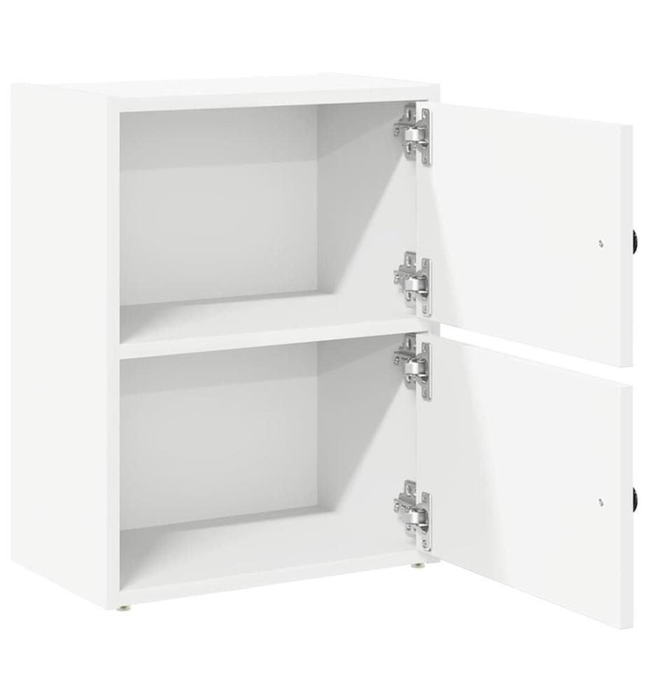 Bücherregal Weiss 40x24x52 cm Holzwerkstoff