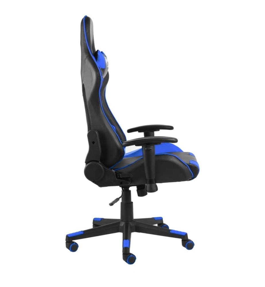 Gaming-Stuhl Drehbar Blau PVC
