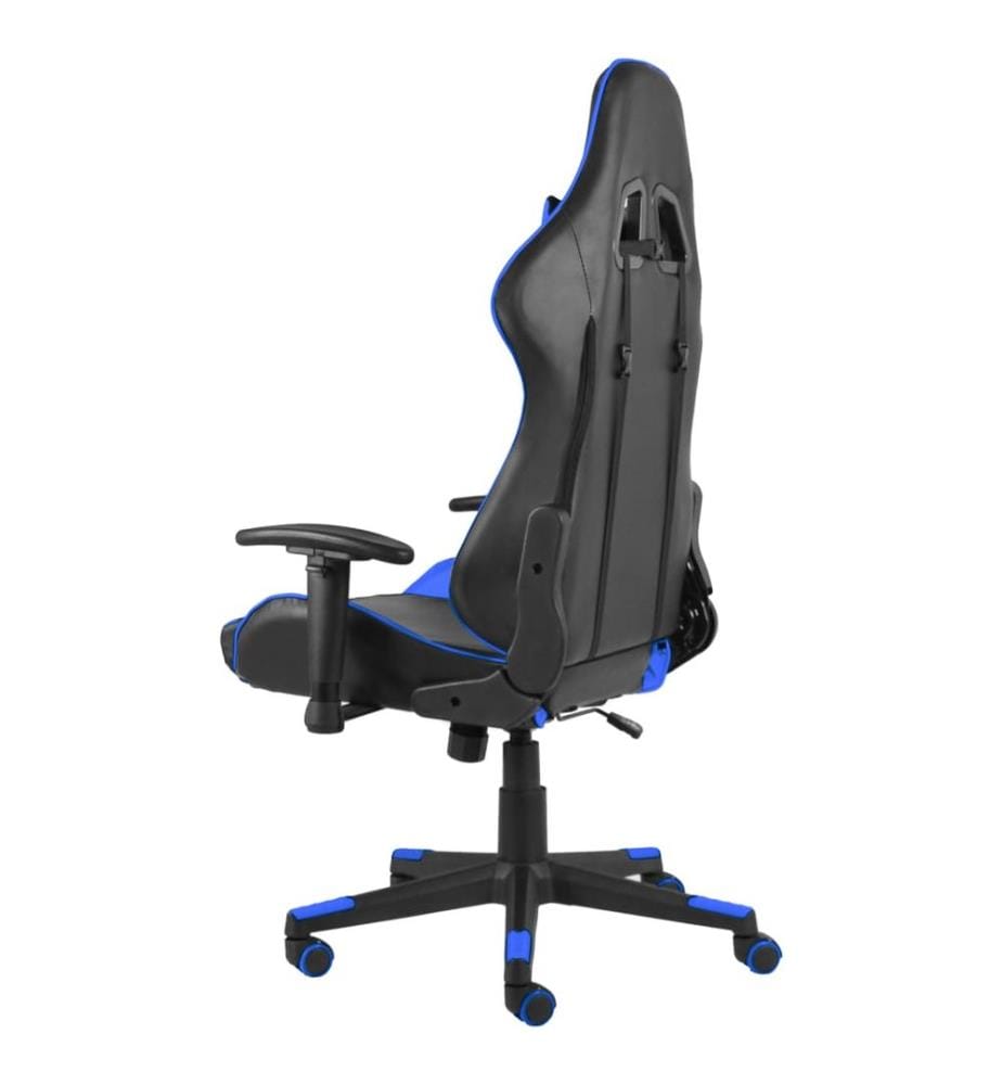 Gaming-Stuhl Drehbar Blau PVC