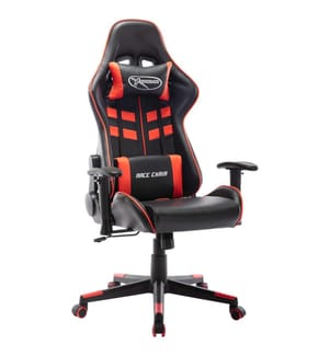 Chaise de jeu Noir et rouge Cuir artificiel