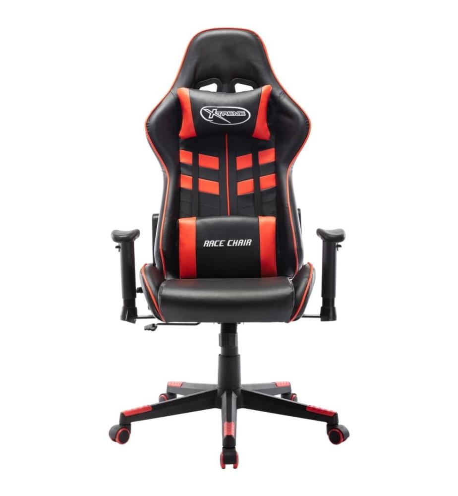 Gaming-Stuhl Schwarz und Rot Kunstleder