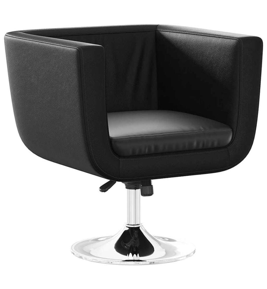 Barsessel Schwarz Kunstleder