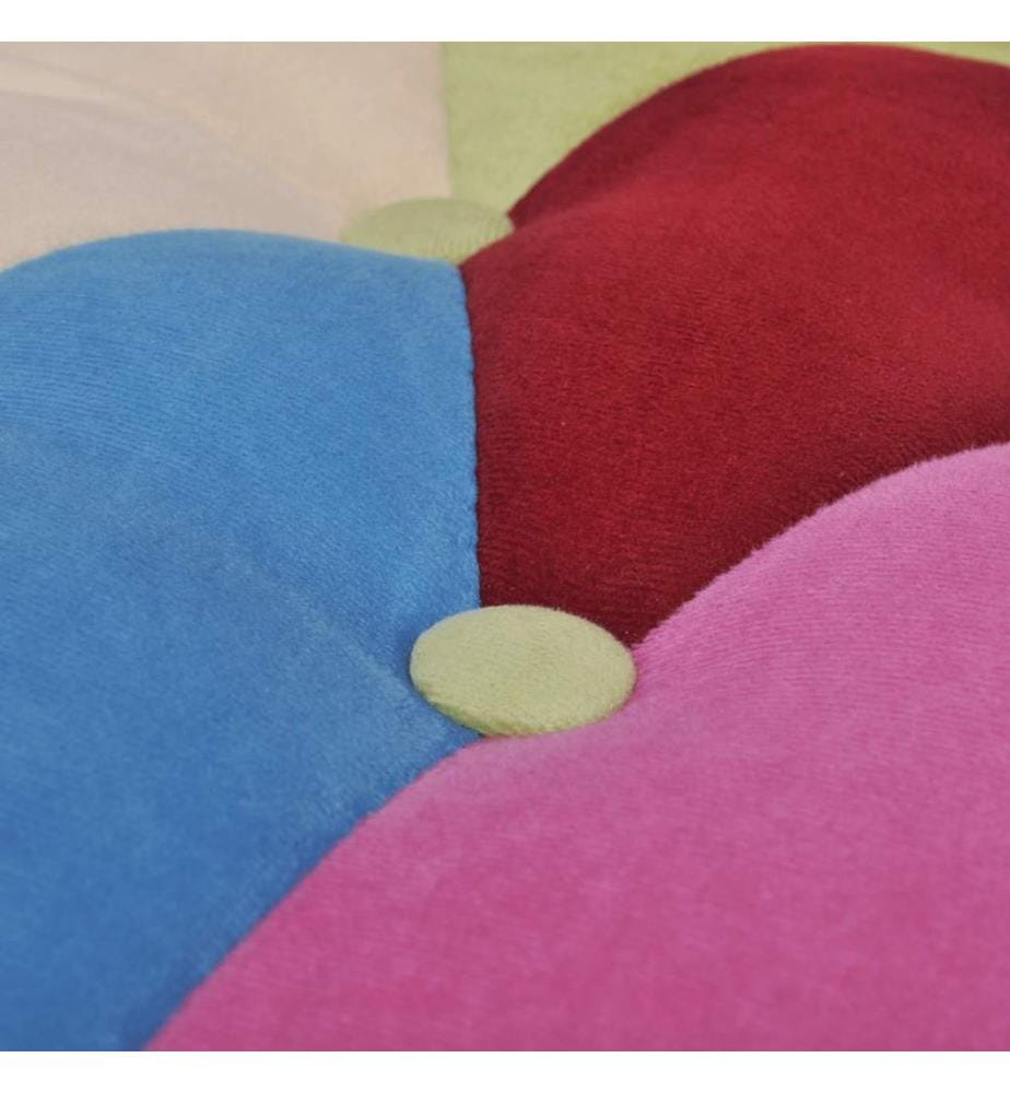 Französischer Stuhl mit Patchwork-Design Stoff