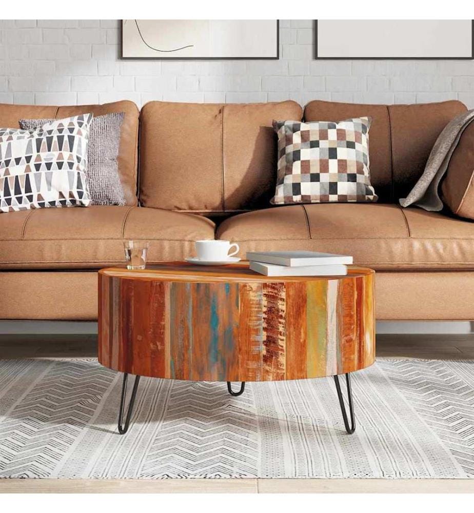 Couchtisch Altholz Massiv Rund