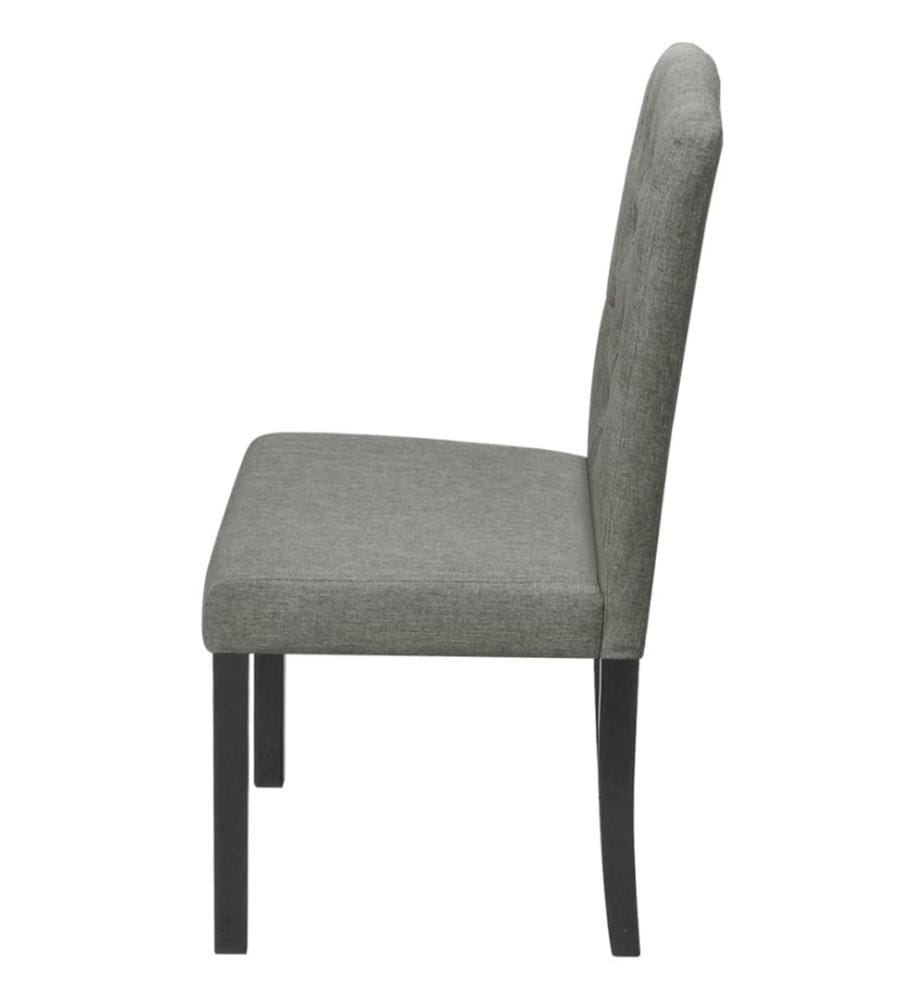 Esszimmerstühle 2 Stk. Grau Stoff