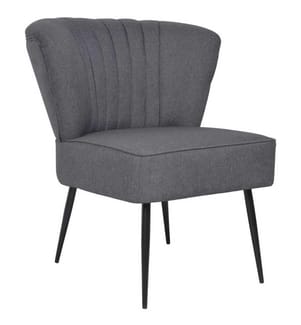 Cocktailsessel Dunkelgrau Stoff