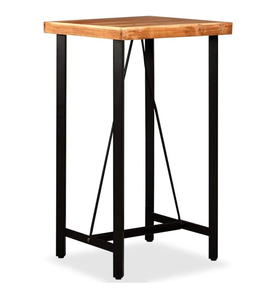 Table de bar Bois massif d'acacia 60x60x107 cm