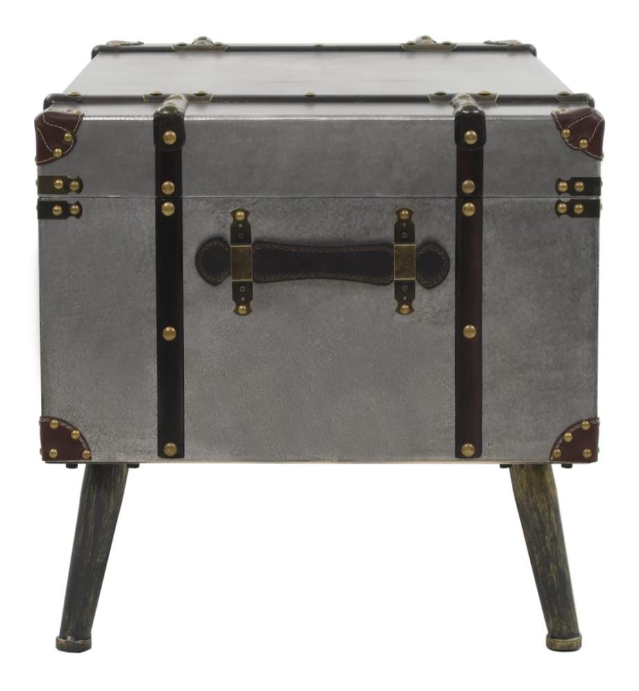 Table basse MDF et aluminium 102x51x47,5 cm