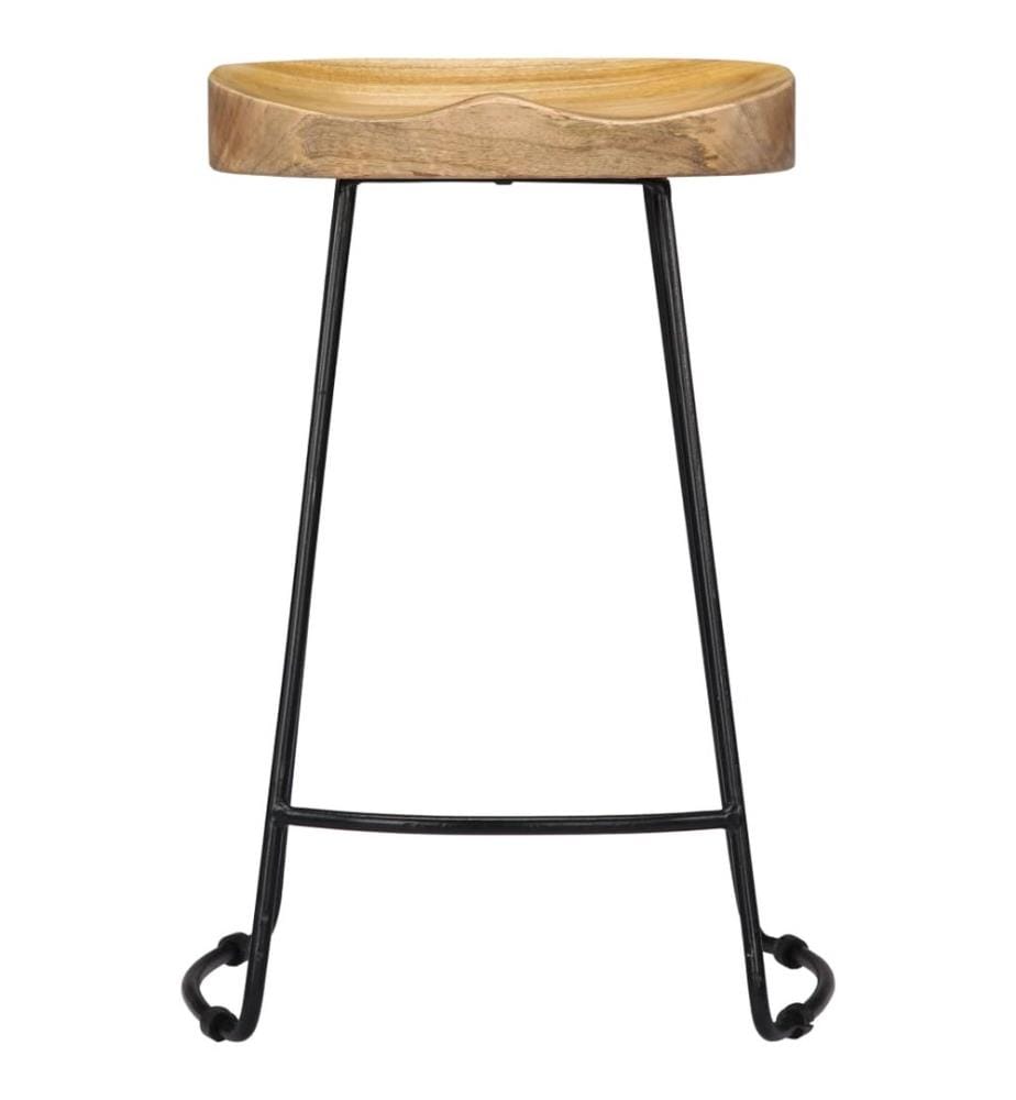 Gavin Barhocker 2 Stk. Massivholz Mango