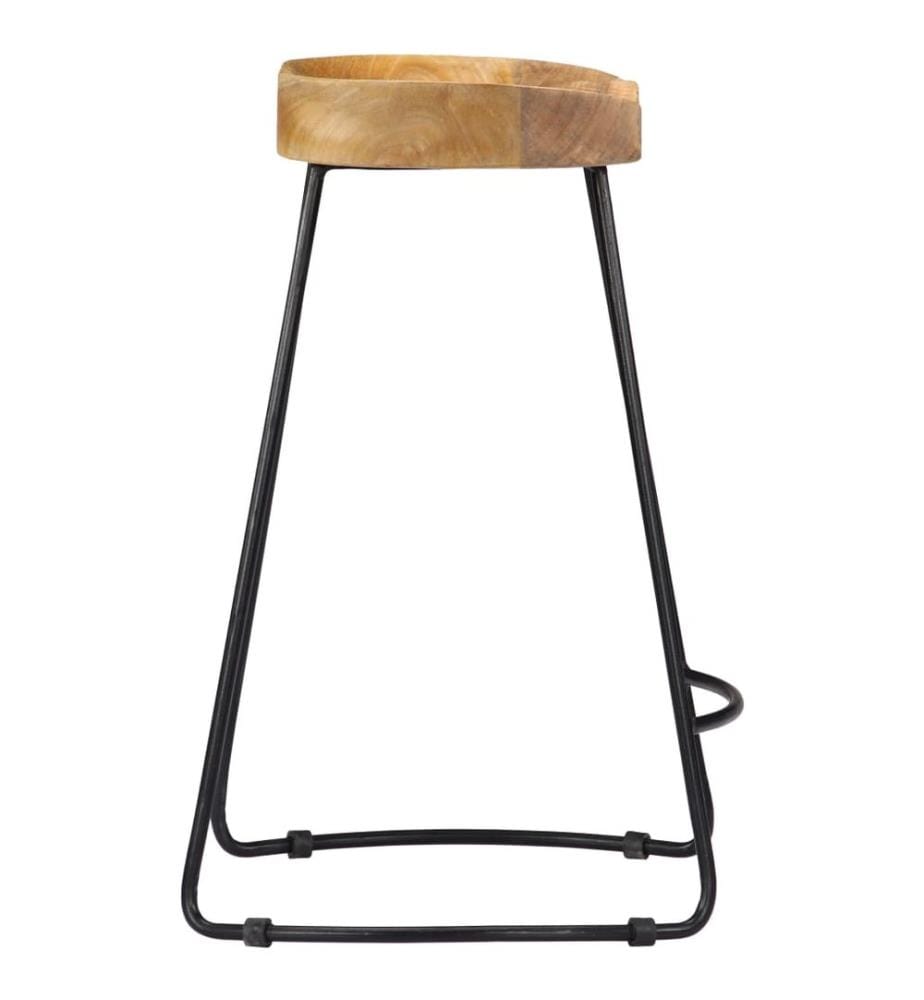 Gavin Barhocker 2 Stk. Massivholz Mango