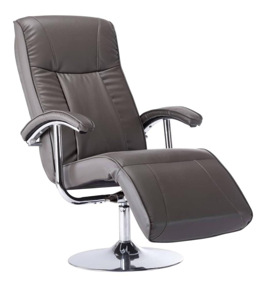 TV-Sessel Grau Kunstleder