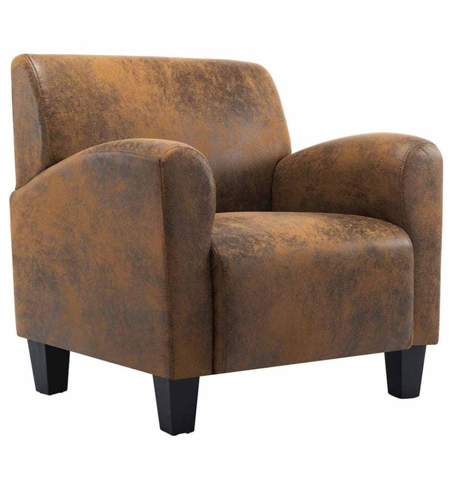 Sofasessel Braun 70x69x72 cm Wildlederimitat