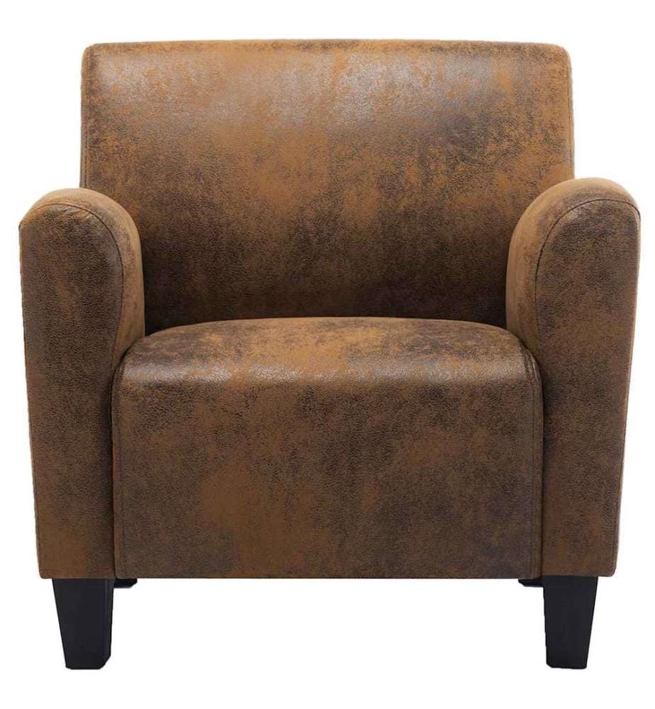 Sofasessel Braun 70x69x72 cm Wildlederimitat