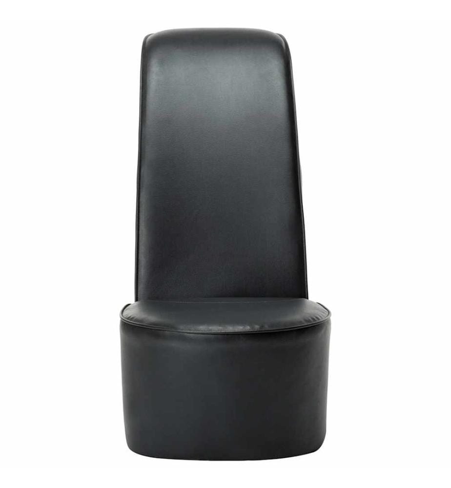Stuhl in Stöckelschuh-Form Schwarz Kunstleder