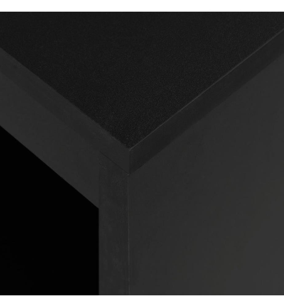 Bartisch mit Regal Schwarz 110 x 50 x 103 cm