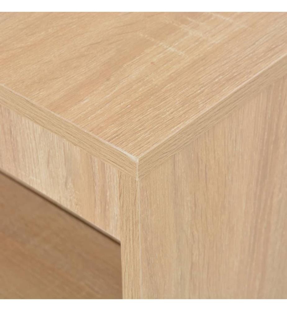 Bartisch mit Regal Eichenbraun 110x50x103 cm