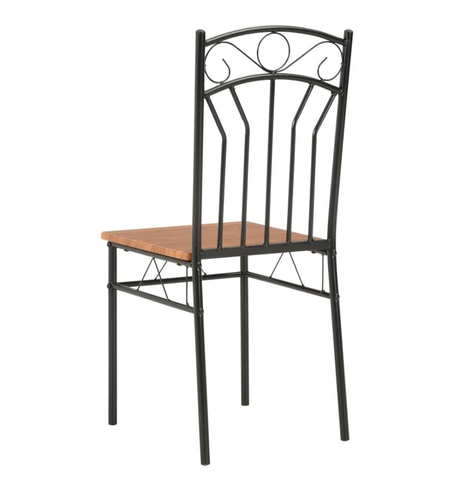 Esszimmerstühle 4 Stk. Braun MDF