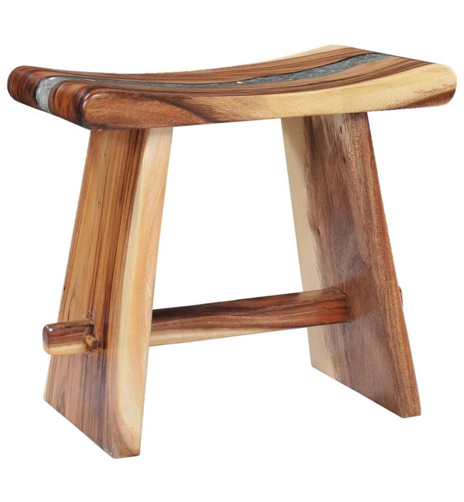 Hocker Massives Suarholz und Polyresin
