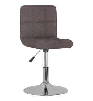 Chaise pivotante de salle à manger Taupe Tissu
