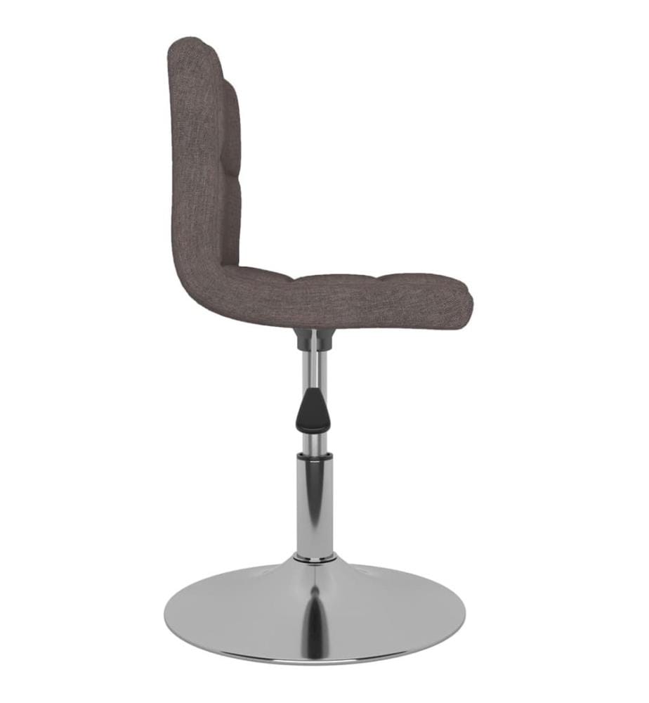 Esszimmerstuhl Drehbar Taupe Stoff