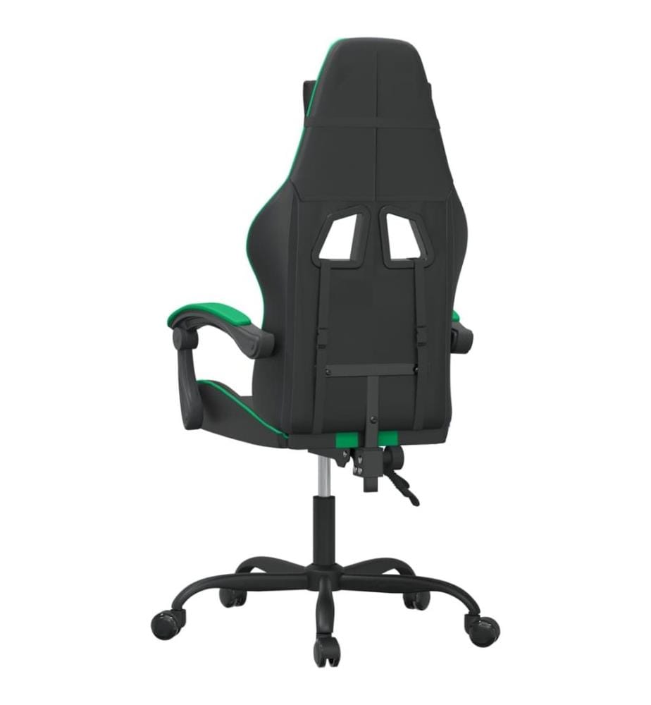 Gaming-Stuhl Schwarz und Grün Kunstleder