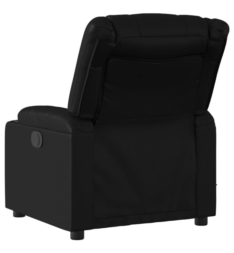 Massagesessel Elektrisch Schwarz Kunstleder