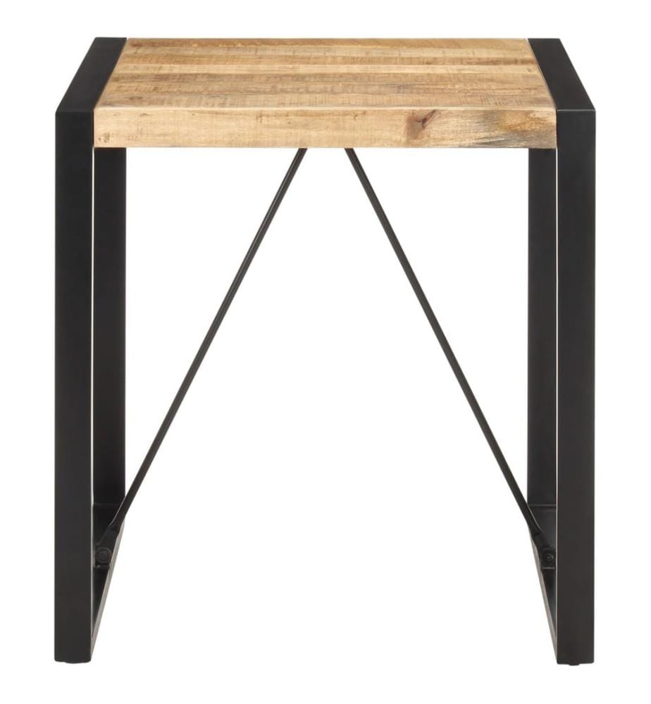 Table à manger 70x70x75 cm Bois de manguier massif brut