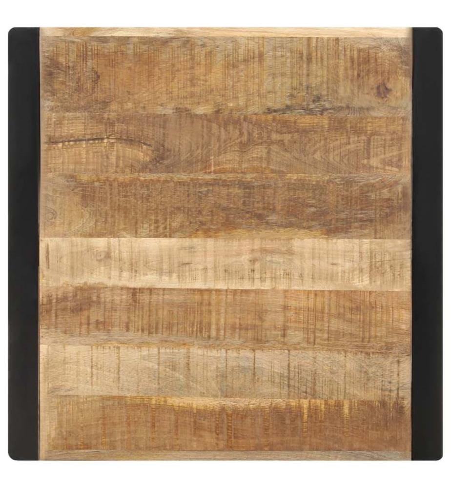 Table à manger 70x70x75 cm Bois de manguier massif brut